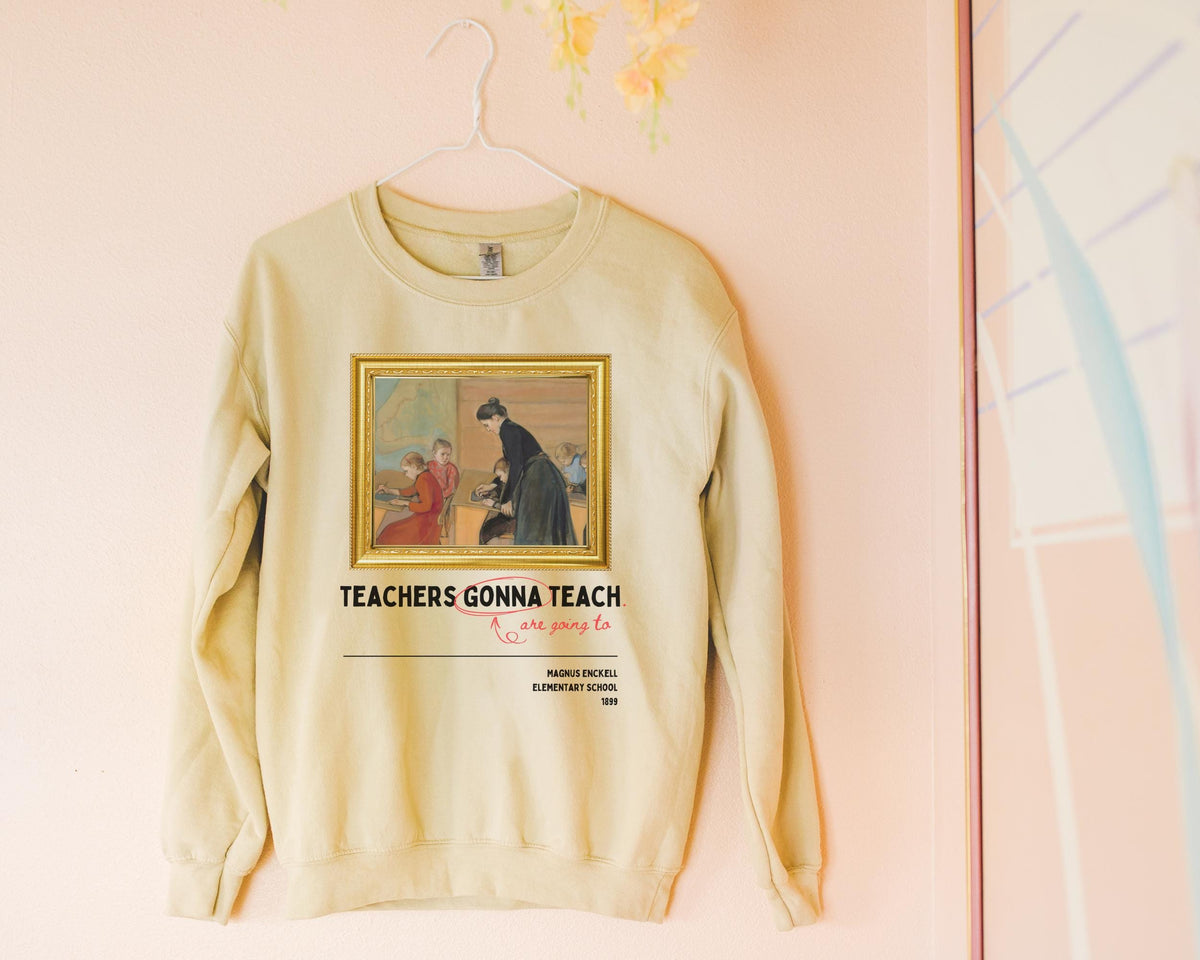 Funny Teacher Sweatshirt Painting by Magnus Enckell Silly Art History TShirt for Sixth or Seventh Grade Teacher ELA Teaching Major Gift Sweatshirt – Fan Favorite · High-Quality Print