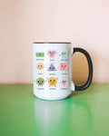 Kindergarten Teacher Coffee Mug for Learning Shapes Cute Preschool Assistant Student Teacher Gift Adorable Y2K Geometric Shape 15 Oz Mug Graphic Tee – Aesthetic Look · Must-Have Style
