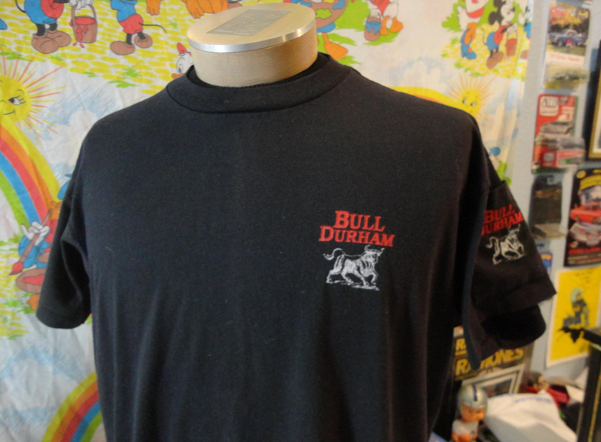 Vintage 8039s Bull Durham Cigarette Sleeve Pocket Tee Black T shirt L Graphic Tee – Easygoing Wear · Must-Have Style