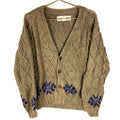 Vintage Hand Knit Fisherman39s Cable Sweater Medium Brown Cardigan 90s Graphic Tee – Premium Graphic · Perfect For Daily Wear