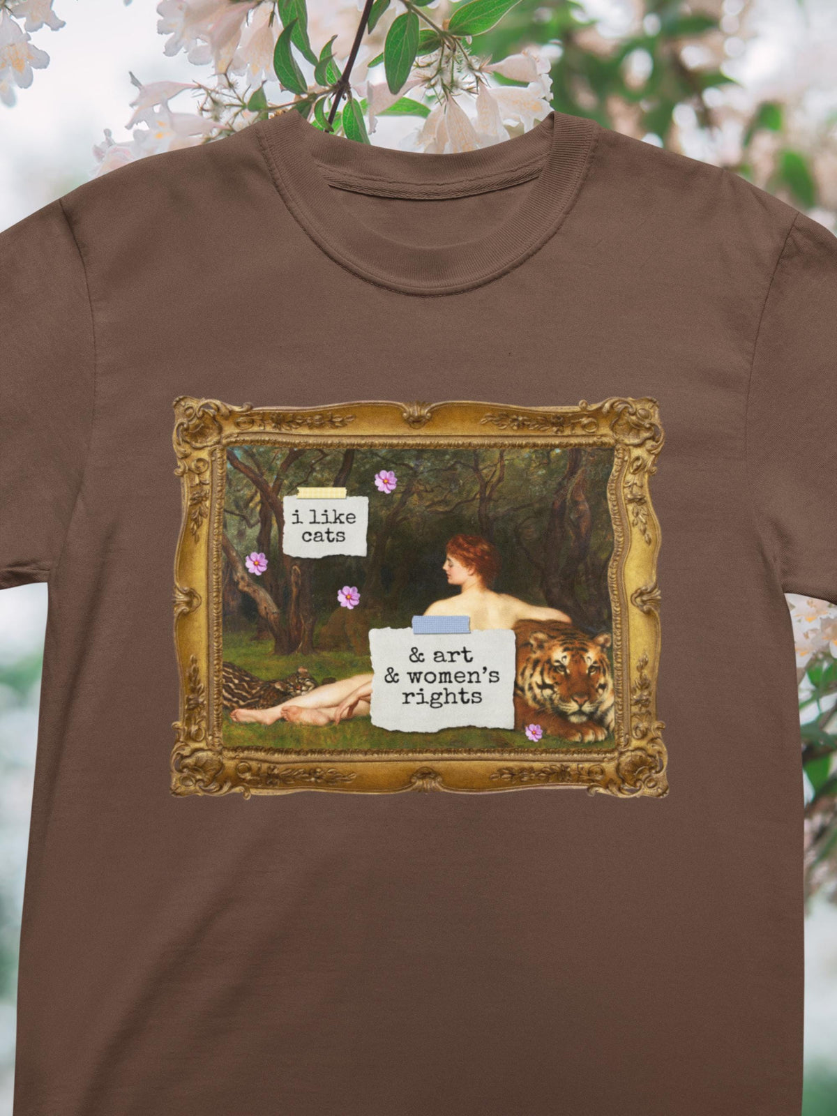 Funny Feminist Tee Shirt for Cat Mom or Cat Dad Who Loves Art History and Women39s Rights Equal Rights Famous Painting TShirt for Artist Graphic Tee – Bold Style · Great Gift For Fans