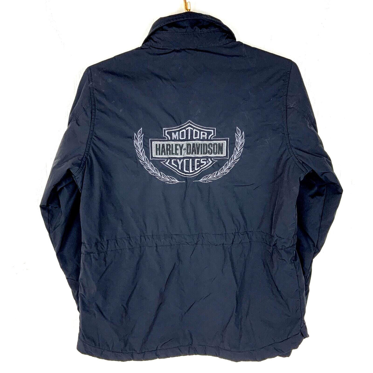 Harley Davidson Women39s Windbreaker Jacket Medium Black Snap Button Graphic Tee – Easygoing Wear · Must-Have Style