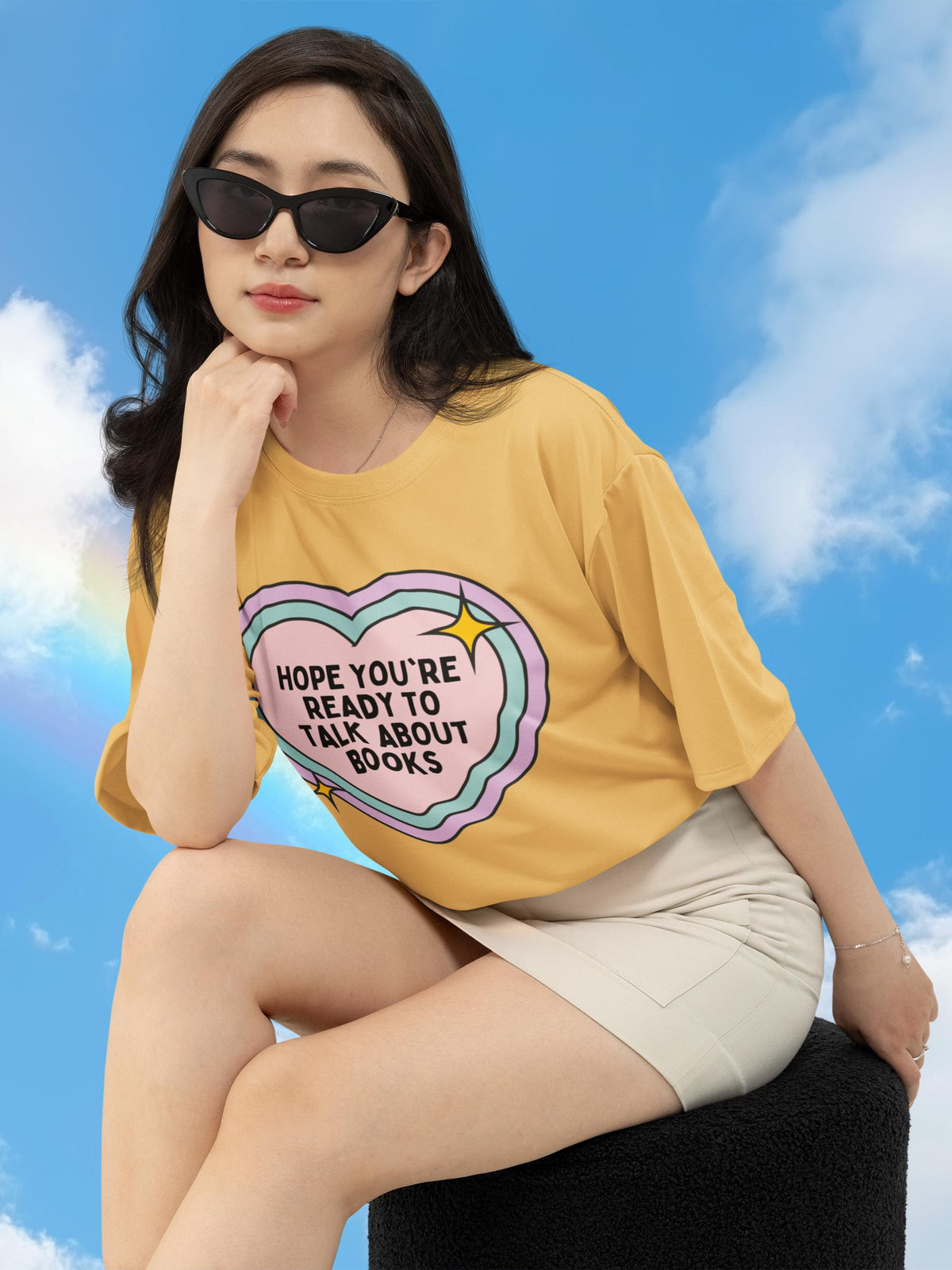 Reading Teacher or School Librarian Tee Shirt with Heart Hope You39re Ready to Talk About Books Silly Bookish LiteratureShirt for Bookworm Graphic Tee – Bold Style · Top Pick For Any Outfit