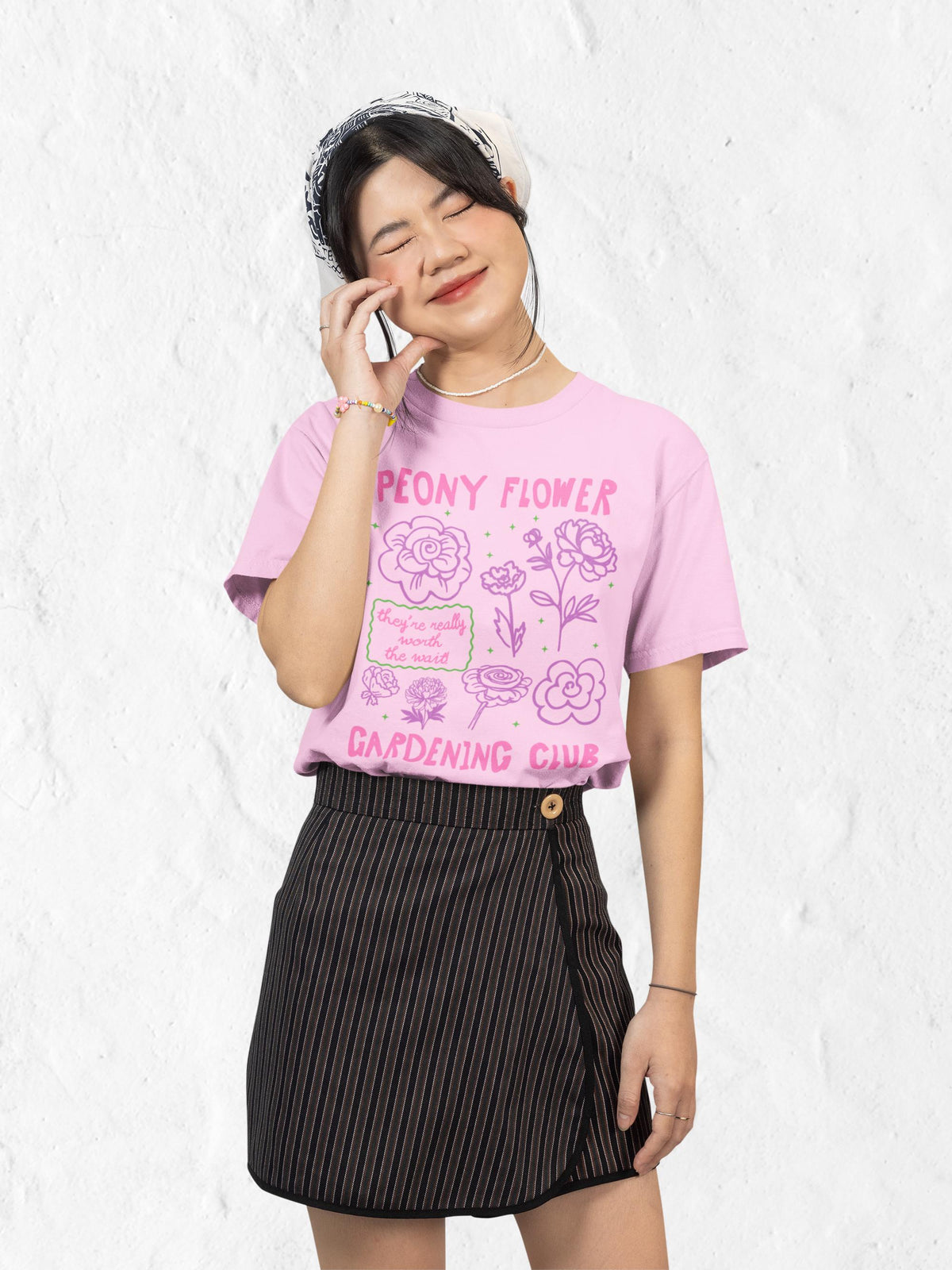 Peony Flower Gardening Club Cute Gardening TShirt for Mom Who Grows Peonies Flower Farmer Tee Cut Flower Gardening Shirt for Gardener Graphic Tee – Aesthetic Look · Top Pick For Any Outfit