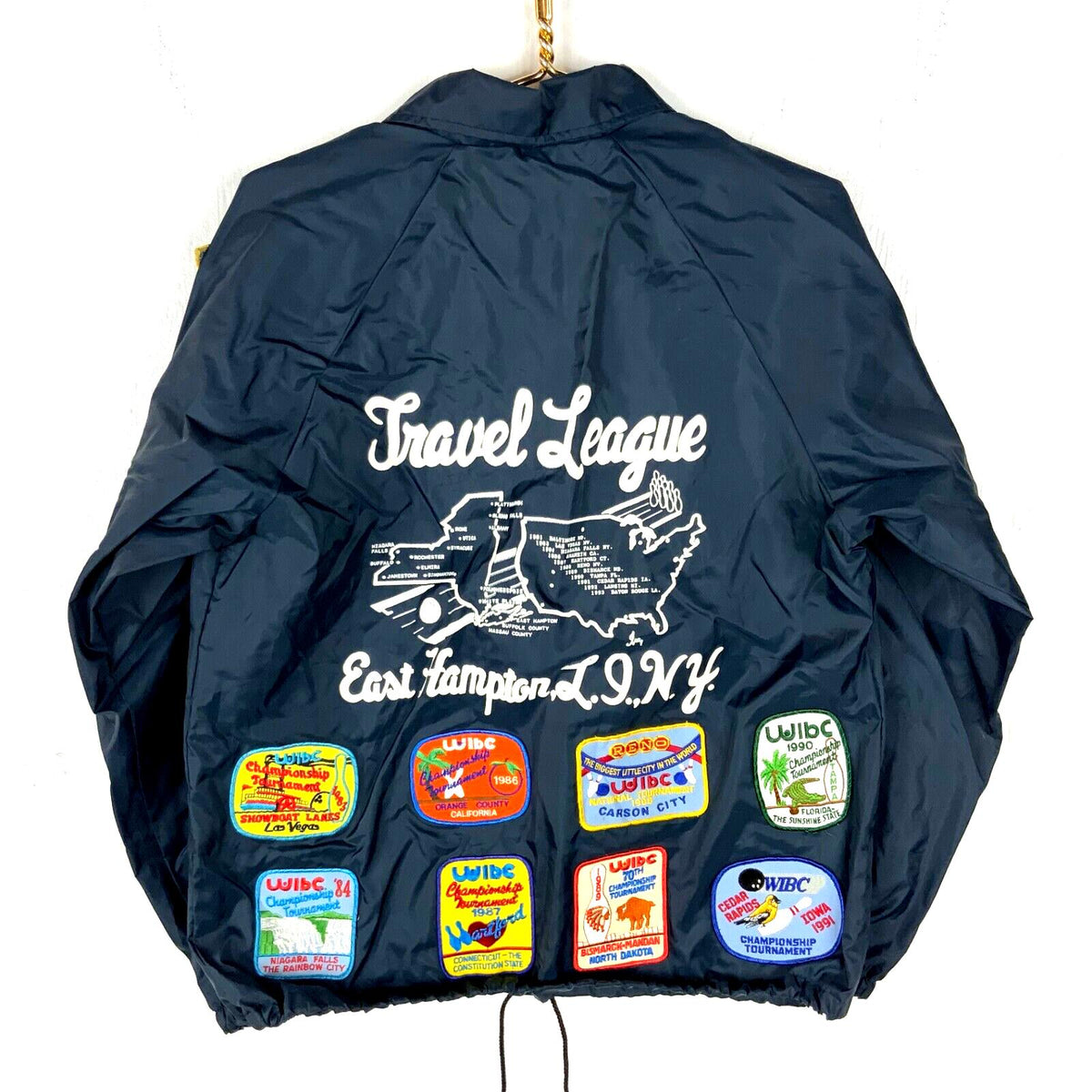 Vintage 1980s Patchwork Windbreaker Jacket Medium Blue Snap Button Lined Graphic Tee – Feel-Good Design · Top Pick For Any Outfit