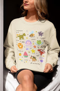 Testing Day Teacher Sweatshirt Adorable 90s Aesthetic Stickers Positive Affirmation Sayings for Encouraging Students First Second Grade Sweatshirt – Cozy Vibes · Trending Graphic Apparel