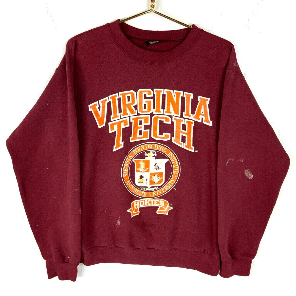 Vintage Virginia Tech Hokies Sweatshirt Medium Red Made Usa Ncaa 90s Sweatshirt – Everyday Comfort · Must-Have Style