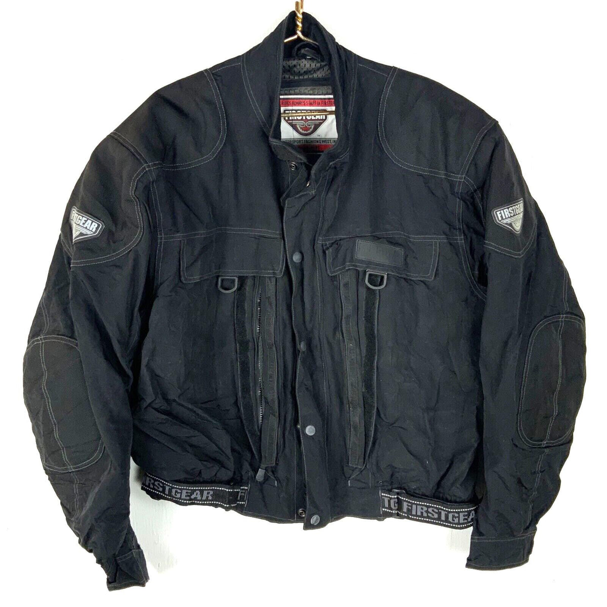 First Gear Kenya Motorcycle Padded Jacket Size 2XL Black Full Zip Graphic Tee – Fan Favorite · Top Pick For Any Outfit