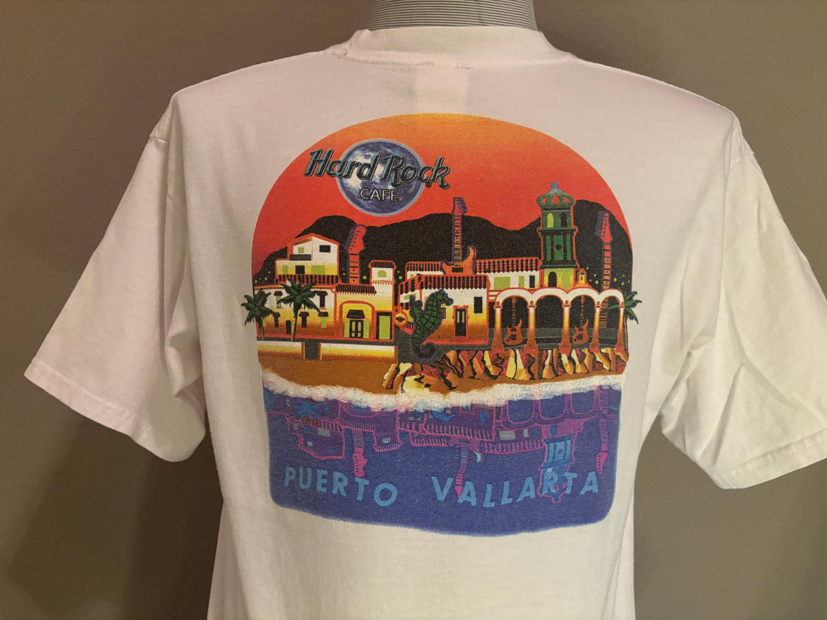 Vintage 90s Puerto Vallarta Hard Rock Cafe Tshirt L Graphic Tee – Aesthetic Look · Trending Graphic Apparel