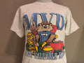 Vintage 90s MVD Most Valuable Dad Tasmanian Devil Looney Toons Tshirt M Graphic Tee – Premium Graphic · Perfect For Daily Wear