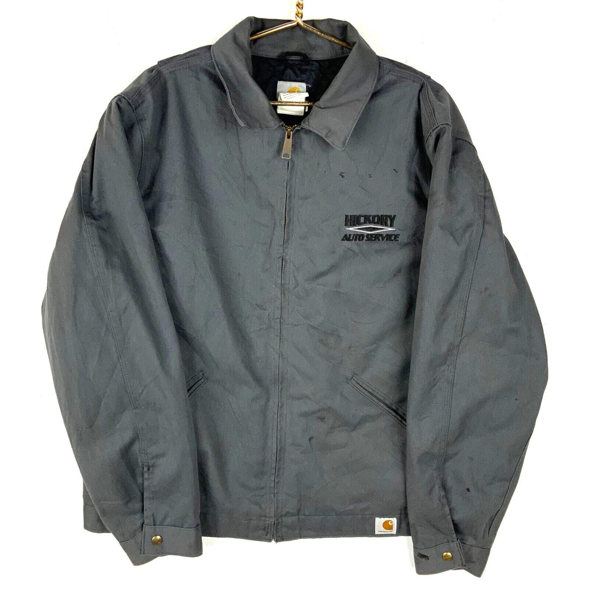 Carhartt Jacket Size Large Gray Full Zip Active Lined Work Wear J293 DKG Graphic Tee – Aesthetic Look · Great Gift For Fans