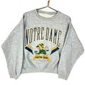 Vintage Notre Dame Fighting Irish Sweatshirt Size Medium Gray Ncaa 90s Sweatshirt – Cozy Vibes · Must-Have Style