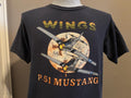 Vintage 90s Wings Airplane P5 Mustang Air Force Tshirt L Graphic Tee – Everyday Comfort · High-Quality Print