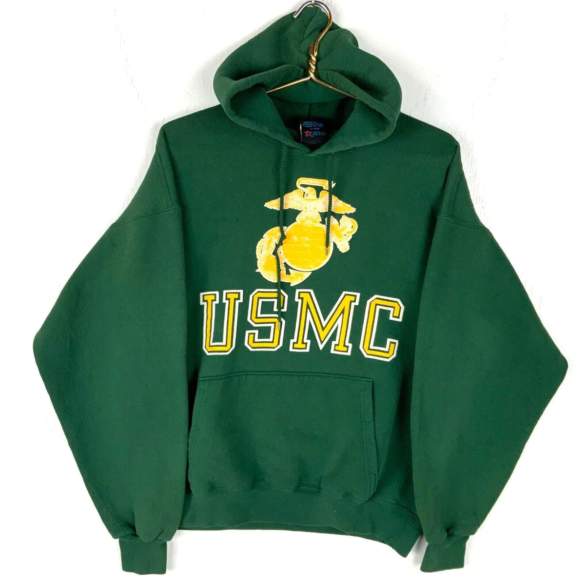 Vintage USMC Sweatshirt Hoodie Size Large Green Made In Usa 90s Hoodie – Bold Style · Must-Have Style