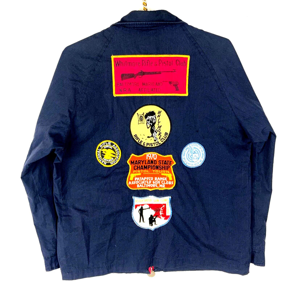 Vintage 1970s National Rifle Association Windbreaker Jacket Medium Black Graphic Tee – Feel-Good Design · High-Quality Print