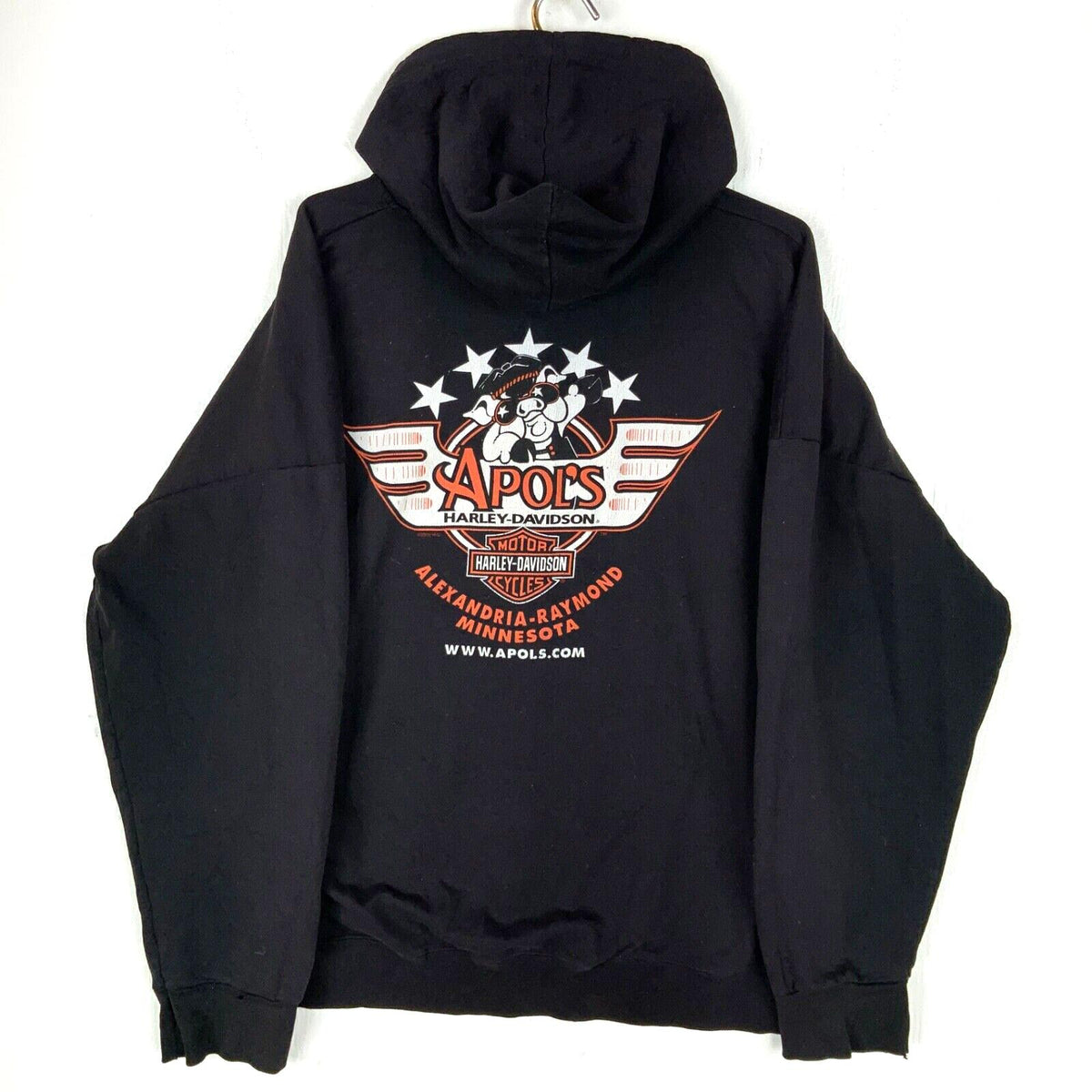 Harley Davidson Sweatshirt Hoodie 3XL Black Full Zip Distressed Apols Minnesota Hoodie – Bold Style · Top Pick For Any Outfit