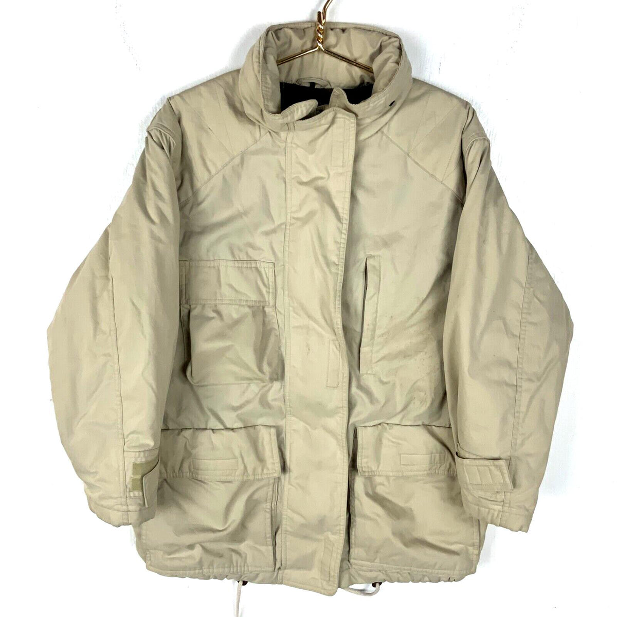 Vintage Eddie Bauer Goose Down Puffer Jacket Medium Beige Full Zip 1980s Graphic Tee – Cozy Vibes · Must-Have Style
