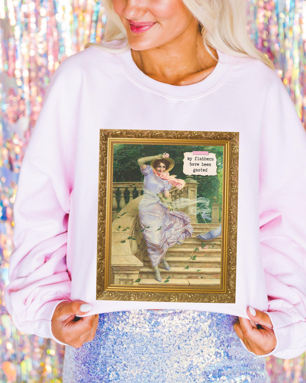 My Flabbers Have Been Gasted Art History Sweatshirt Funny Saying Gift Art Historian Humanites Major Italian Art History Gaetano Bellei Sweatshirt – Cozy Vibes · High-Quality Print