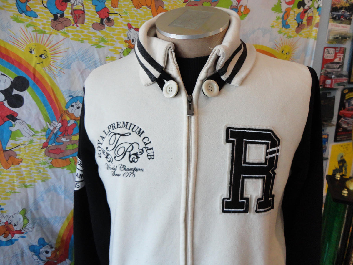 Vintage 90s Polo Ralph Lauren Royal Premium Club Great Britain Champions Sports Motive Collection Varsity Jacket Patches Zip Up Sweatshirt L Sweatshirt – Bold Style · Great Gift For Fans