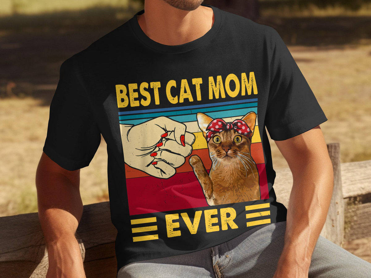Fathers day gift for dad mens t shirt for fathers day dad t shirt best cat mom ever shirt funny cat lover shirt for dad Graphic Tee – Everyday Comfort · Must-Have Style