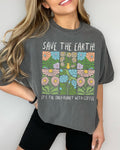 Earth Day Coffee Lover TShirt with Flowers Funny Saying Environmental Science Teacher Shirt Science Major Graduation Gift Coffee Mama Graphic Tee – Feel-Good Design · Great Gift For Fans