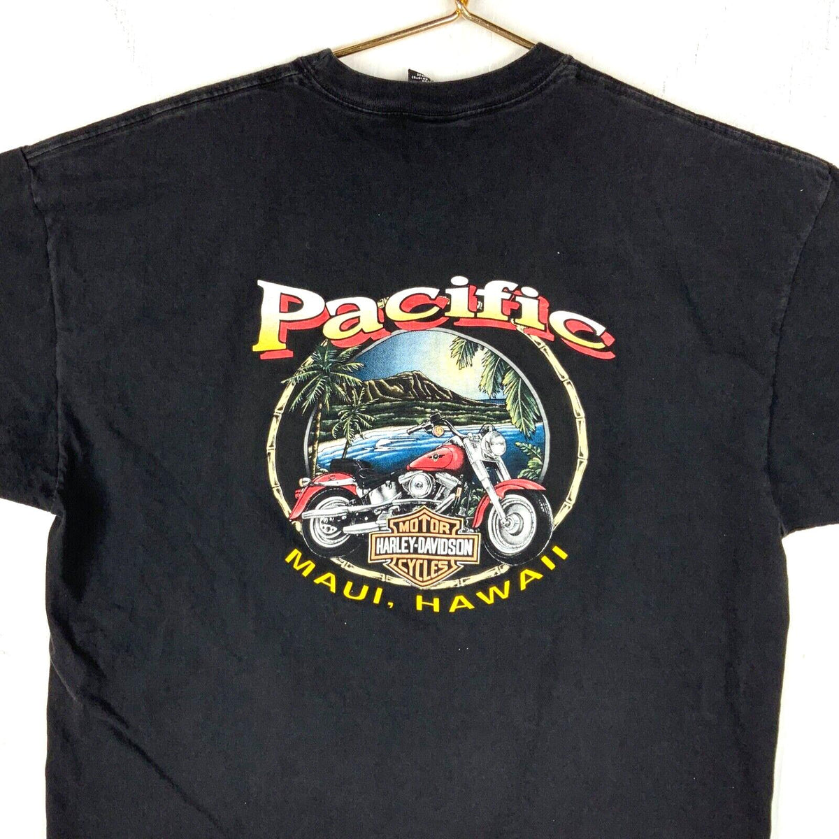 Vintage Harley Davidson TShirt 2XL Made In Usa Pacific Hawaii Ride In Paradise Graphic Tee – Bold Style · High-Quality Print