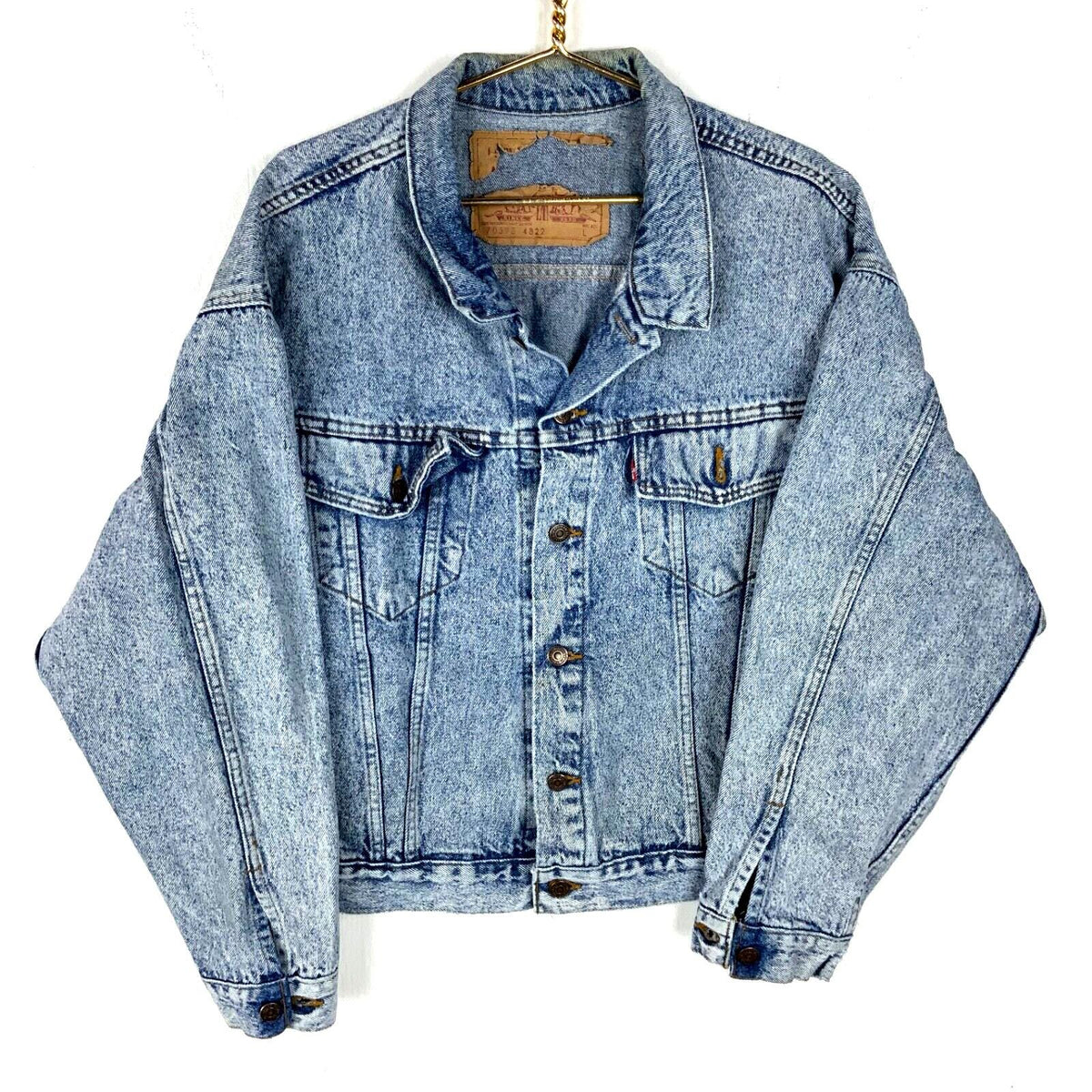Vintage Levis Denim Jean Jacket Large Blue Light Wash 90s Graphic Tee – Bold Style · Great Gift For Fans
