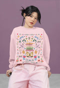 Bookish Folk Art Sweatshirt for Book Lover Maximalist Butterfly Lover Librarian Crewneck Reading Teacher or Romance Reader Floral Books Sweatshirt – Easygoing Wear · Trending Graphic Apparel