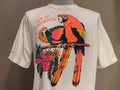 Vintage 90s Isla De Margarita Macaw Neon Bird Tshirt XL Graphic Tee – Premium Graphic · Great Gift For Fans