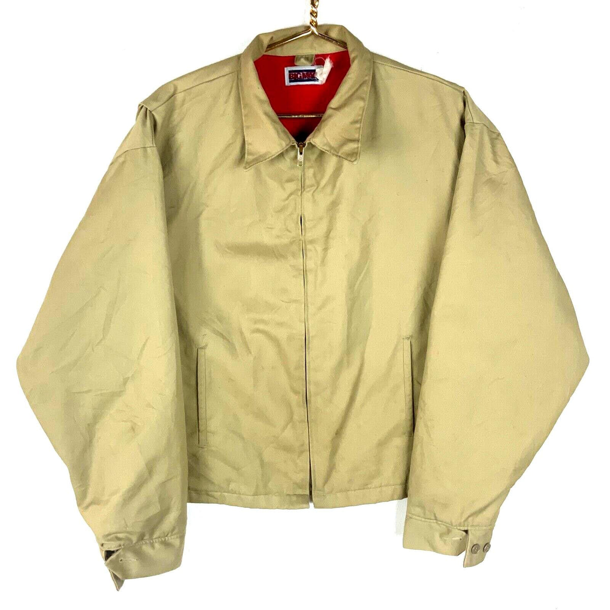 Vintage Big Mac Harrington Jacket XL Brown Full Zip Fleece Lined Graphic Tee – Bold Style · Top Pick For Any Outfit