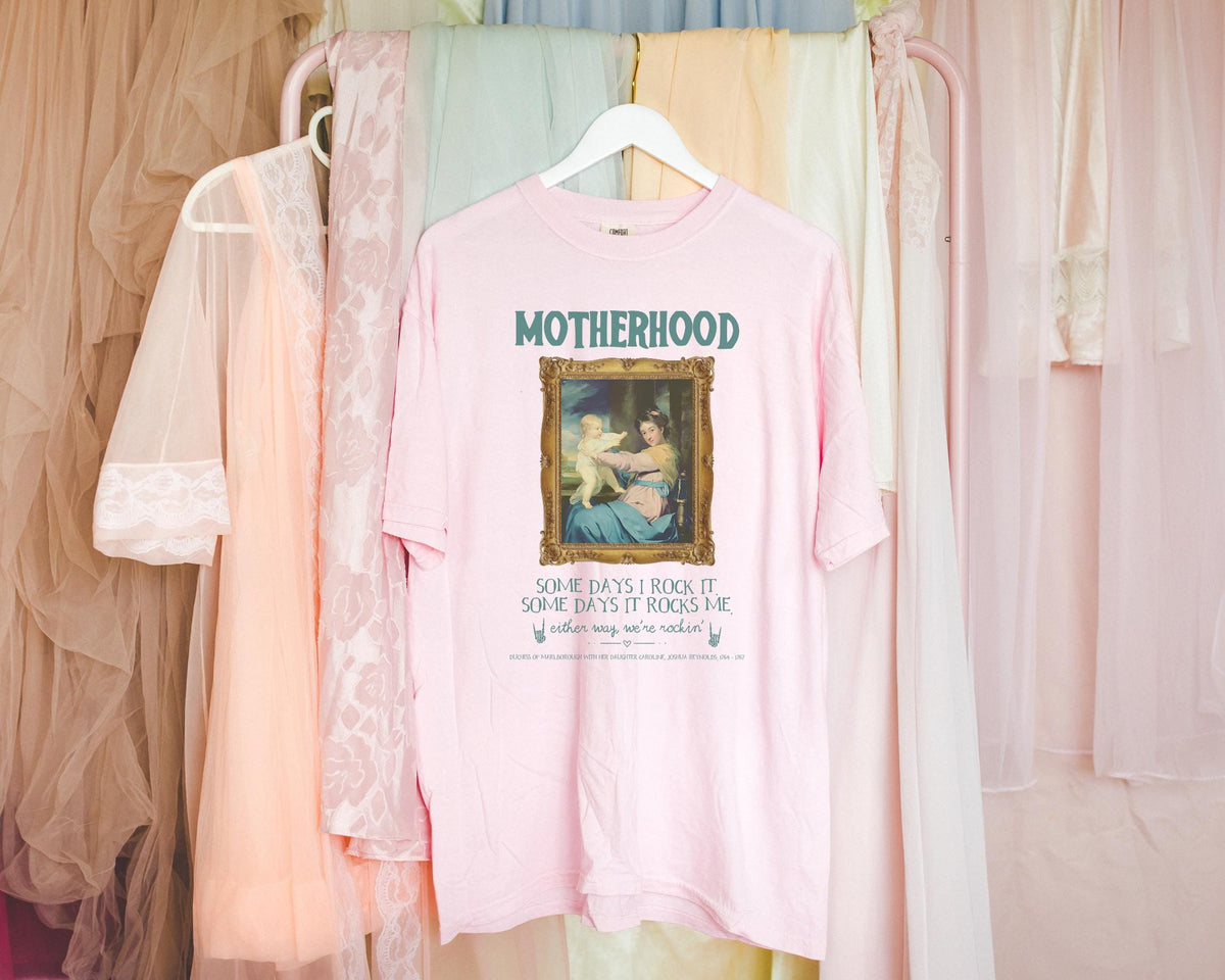 Motherhood Art History Tee Shirt Some Days it Rocks Me Funny Saying Academia TShirt for Mom Who Loves Art an Skeletons Rocking Mama Tee Graphic Tee – Feel-Good Design · Great Gift For Fans