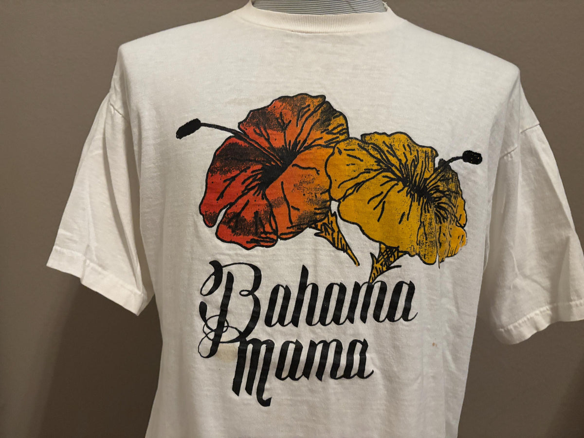 Vintage 90s Bahama Mama Hibiscus Flower Tropical Tshirt L Graphic Tee – Warm & Stylish · Top Pick For Any Outfit