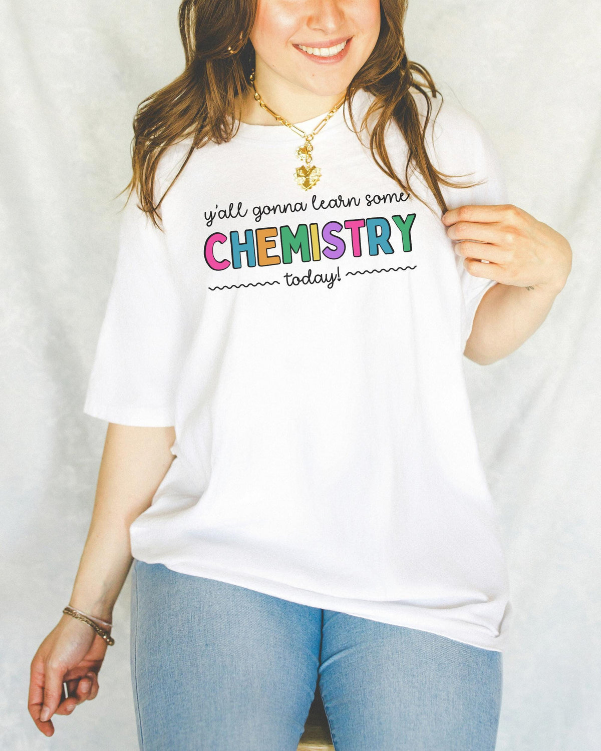 Cute Chemistry Teacher TShirt for High School Science Teacher or Science Professor Funny Saying Science Major Tee for Teaching Assistant Graphic Tee – Feel-Good Design · Must-Have Style