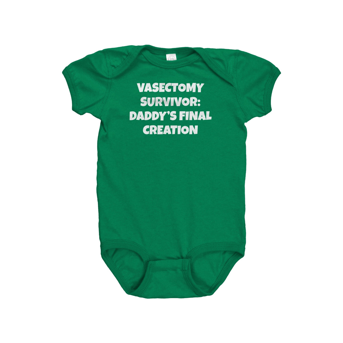 Vasectomy Baby Bodysuit Baby Gift for Dad Who Did Vasectomy Baby OnePiece Daddy39s Final Creation Funny Vasectomy Baby Gift Graphic Tee – Warm & Stylish · Trending Graphic Apparel