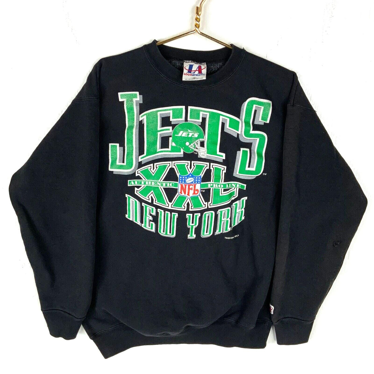 Vintage New York Jets Logo Athletic Sweatshirt Medium Made In Usa 1994 Nfl 90s Sweatshirt – Premium Graphic · Great Gift For Fans