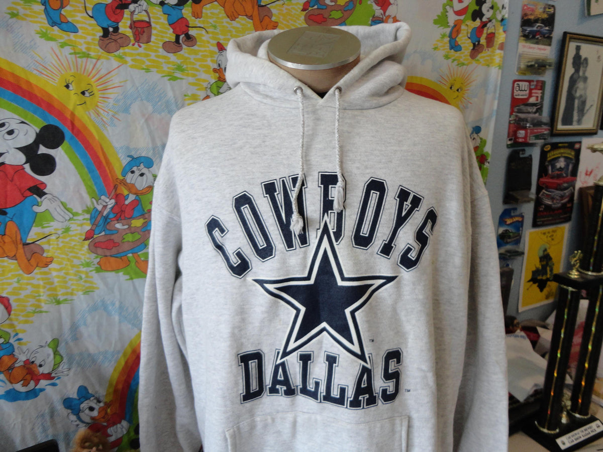 Vintage 9039s Dallas Cowboys Nutmeg Mills Gray Hoodie Sweatshirt Size XL Hoodie – Soft Feel · Must-Have Style