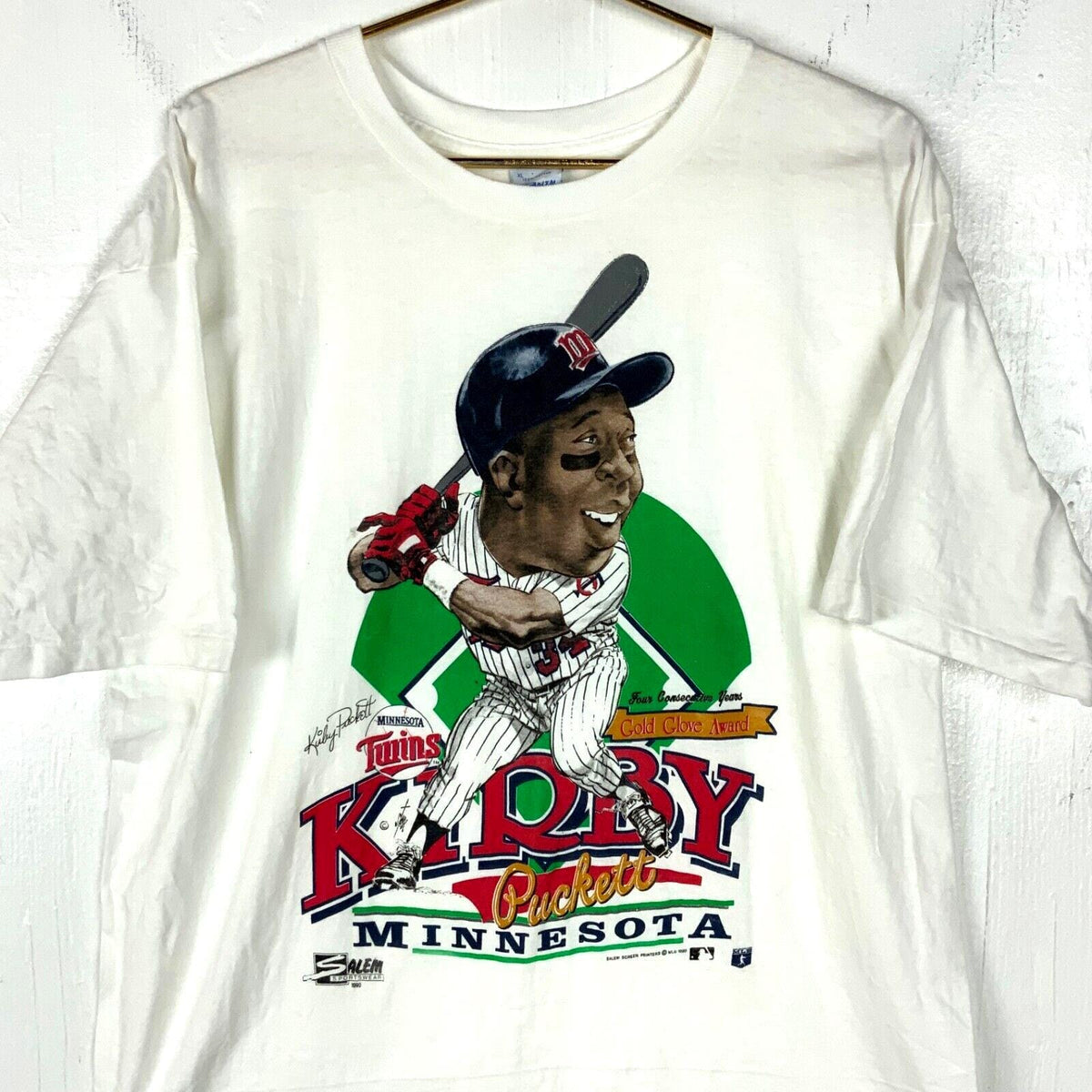 Vintage Kirby Puckett Caricature TShirt XL Salem Minnesota Twins Mlb 1990 Graphic Tee – Everyday Comfort · Perfect For Daily Wear