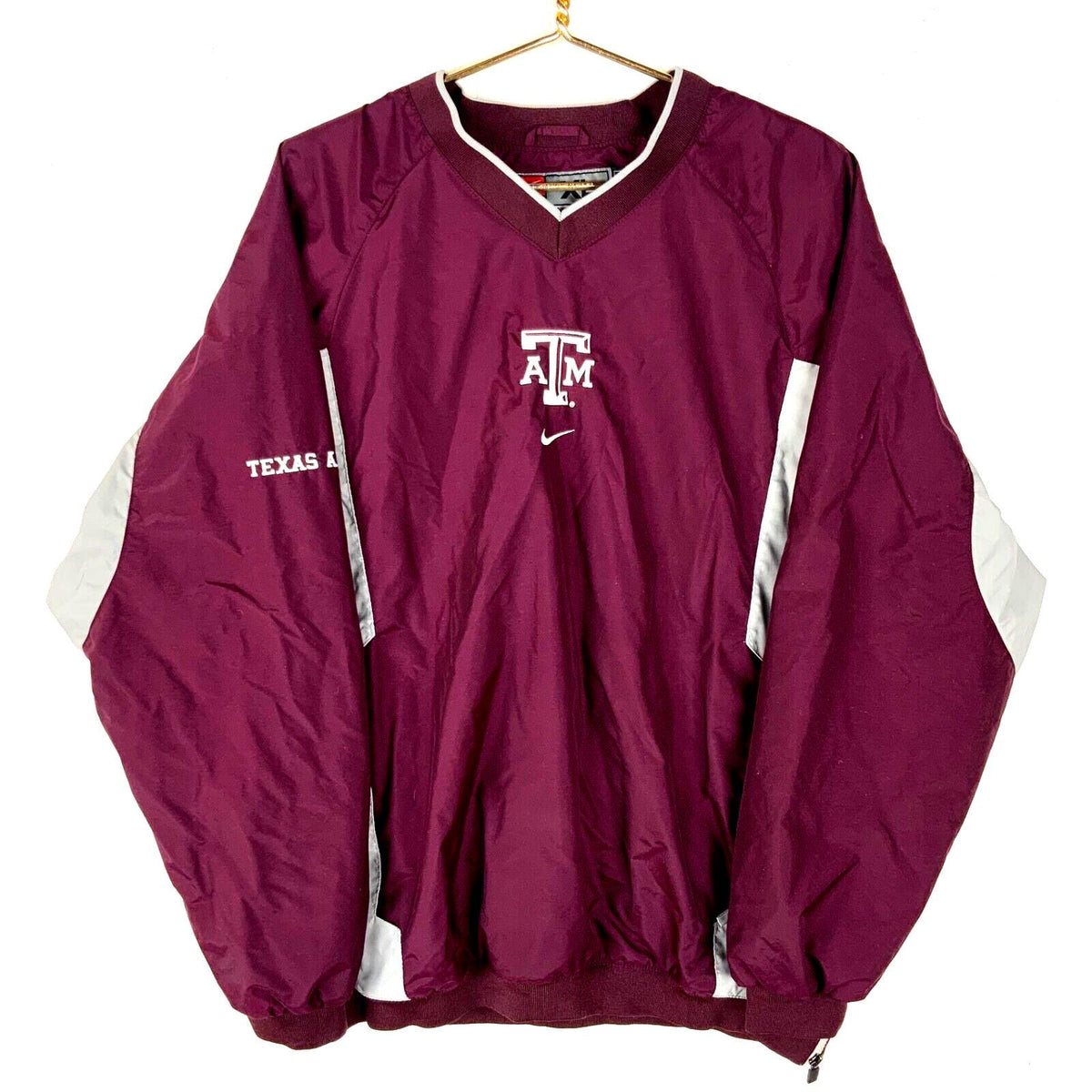 Texas AM Aggies Nike Authentic Jacket XL Vneck Windbreaker Red Team Issue Ncaa Graphic Tee – Soft Feel · High-Quality Print