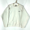 Vintage Nike Sweatshirt Crewneck Large White Made In Usa Distressed Swoosh 90s Sweatshirt – Easygoing Wear · Top Pick For Any Outfit