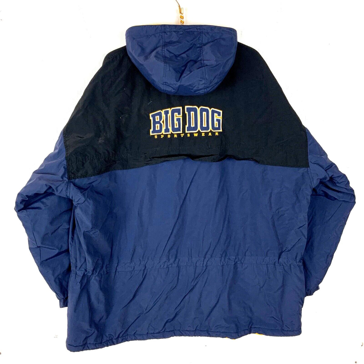 Vintage Big Dogs Jacket 3XL Blue Full Zip Fleece Lined Hooded 90s Graphic Tee – Fan Favorite · Top Pick For Any Outfit