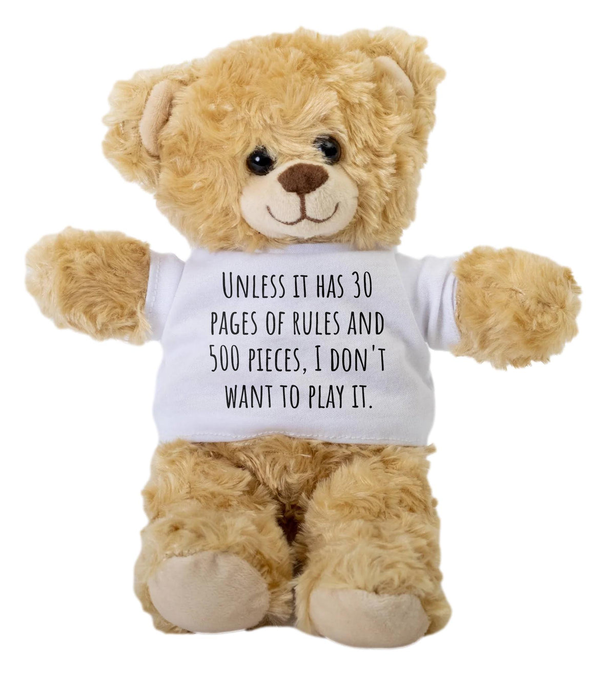 Tabletop Gamer Teddy Bear Board Game Gift RPG Nerd Plush Unless It Has 30 Pages of Rules Graphic Tee – Aesthetic Look · Trending Graphic Apparel