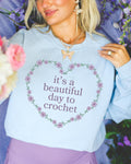 Crochet Lover Sweatshirt for Mama Grandma Who Loves to Crochet Friend or Wife Who Crochets Cute Mother39s Day Birthday Gift for Crocheter Sweatshirt – Easygoing Wear · Perfect For Daily Wear