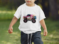 Young Wild and Three Monster Truck Birthday T Shirt Boys 3rd Birthday Shirt 3 Years Old Birthday Tee Fun Truck Party Shirt Kids Birthday Graphic Tee – Soft Feel · Trending Graphic Apparel