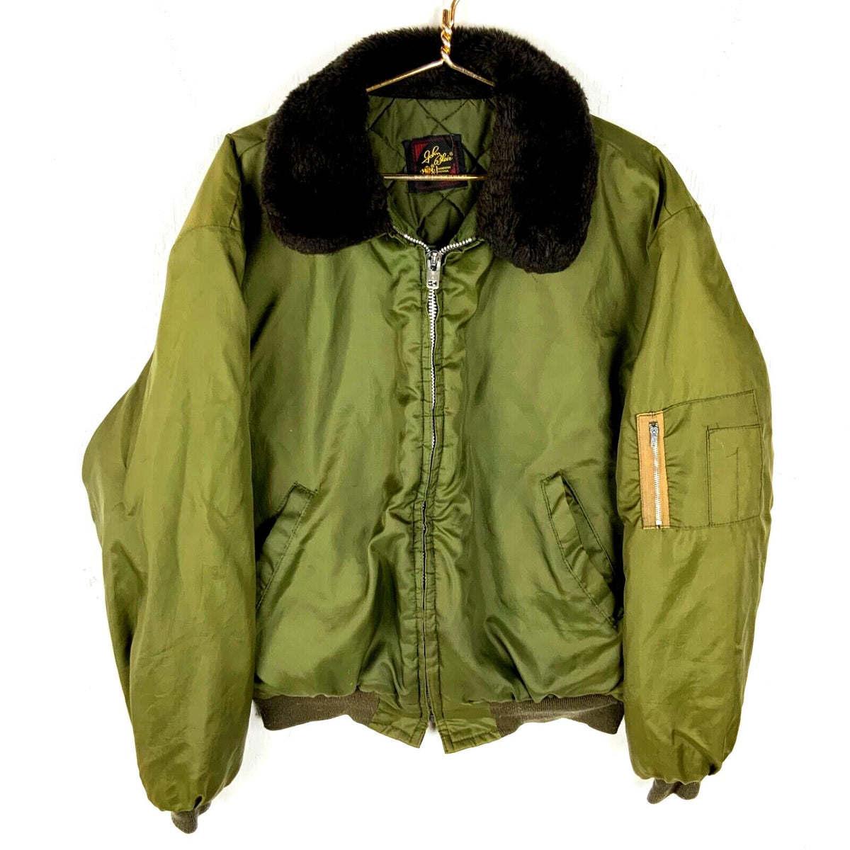 Vintage 1980s Bomber Jacket 2XL Green Full Zip John Blair Graphic Tee – Everyday Comfort · Must-Have Style