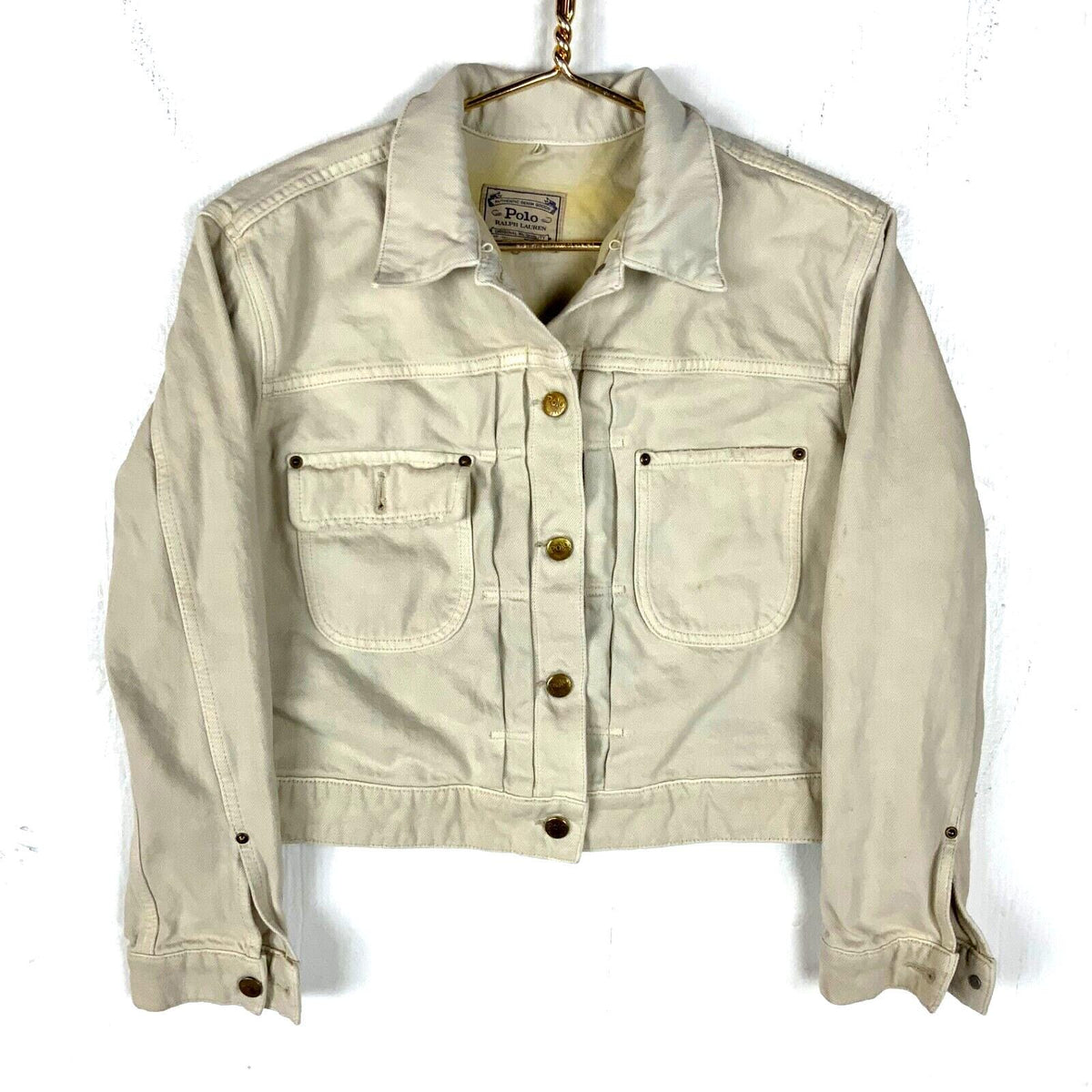 Polo Ralph Lauren Womens Denim Jean Jacket XS White Plaid Lined 2 Pocket 90s Graphic Tee – Bold Style · Trending Graphic Apparel