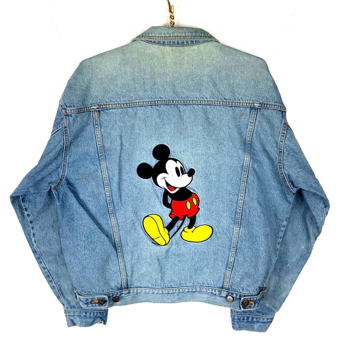 Vintage Mickey Mouse Denim Jean Jacket Large Light Wash Disney 90s Graphic Tee – Bold Style · Must-Have Style