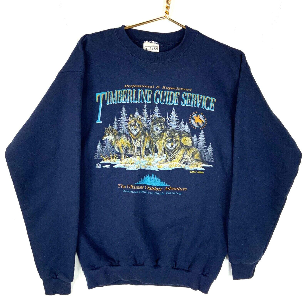 Vintage Wildlife Sweatshirt Crewneck Large Made Usa Timberline Guild Wolves 90s Sweatshirt – Cozy Vibes · High-Quality Print