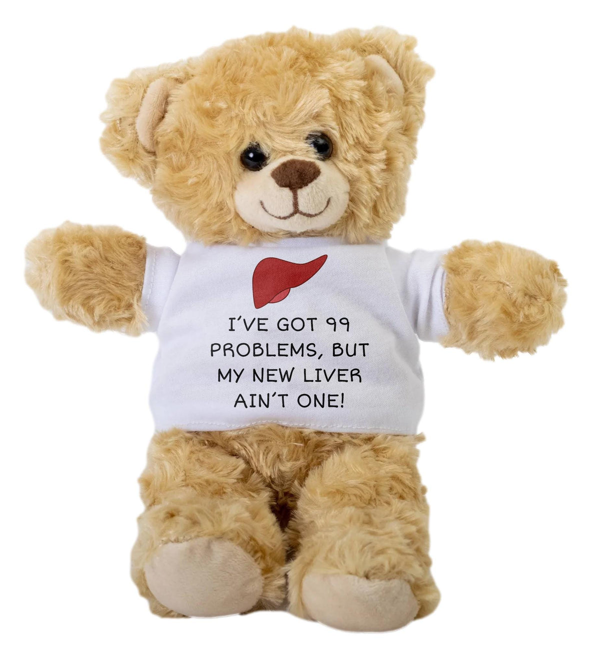 Liver Transplant Gift Teddy Bear Funny PostSurgery Recovery Plush 99 Problems But My New Liver Aint One Graphic Tee – Cozy Vibes · Top Pick For Any Outfit