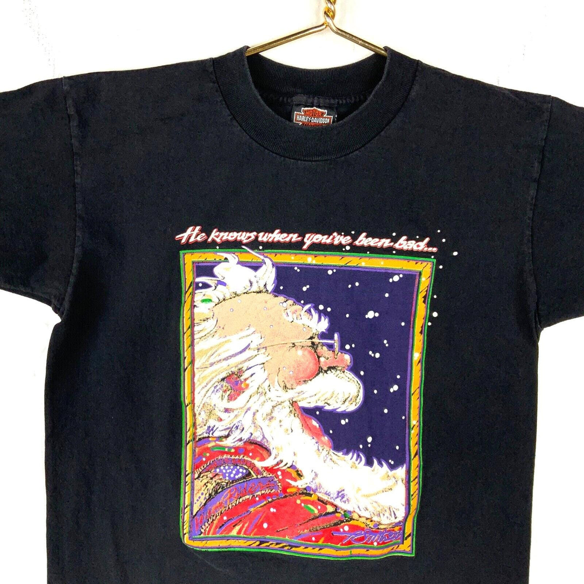 Vintage Harley Davidson TShirt Medium 1992 Made Usa Santa Claus Double Sided Graphic Tee – Feel-Good Design · Trending Graphic Apparel