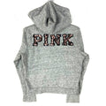 Victoria39s Secret Pink Women39s Sweatshirt Hoodie Medium Gray Full Zip Sequin Hoodie – Aesthetic Look · Perfect For Daily Wear